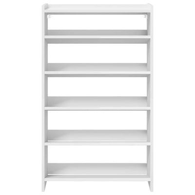Modern 18 Pair 23" Oak Shoe Rack With 5-Tiers
