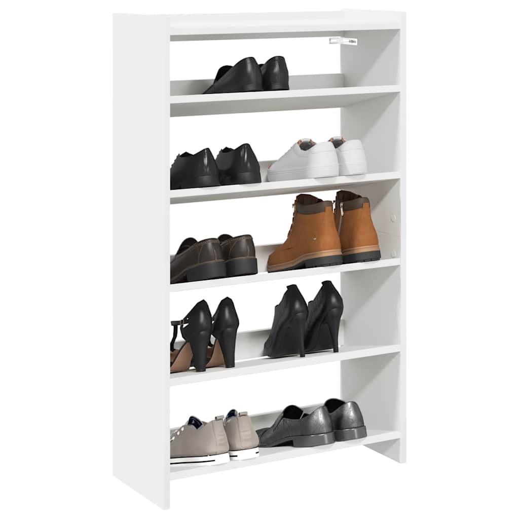 Modern 18 Pair 23" Oak Shoe Rack With 5-Tiers
