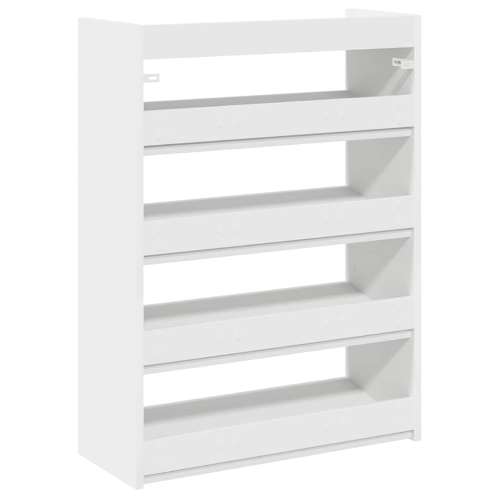 Modern 12 Pair 23" Wooden Shoe Rack With 4-Tiers