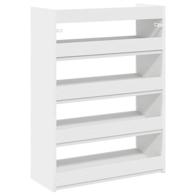 Modern 12 Pair 23" Wooden Shoe Rack With 4-Tiers