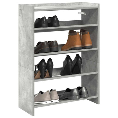 Modern 12 Pair 23" Wooden Shoe Rack With 4-Tiers