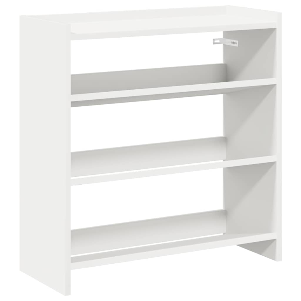 Modern 9 Pair 23" Wooden Shoe Rack With 3-Tiers
