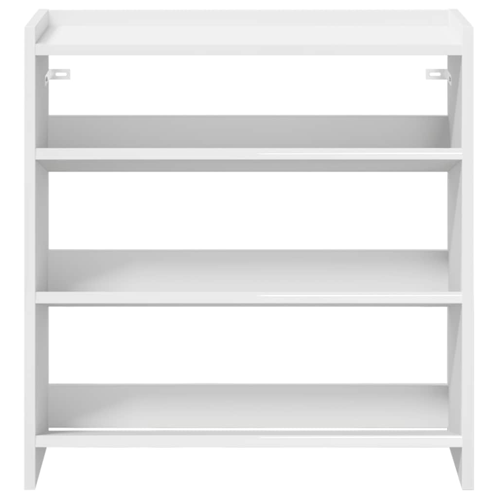 Modern 9 Pair 23" Wooden Shoe Rack With 3-Tiers