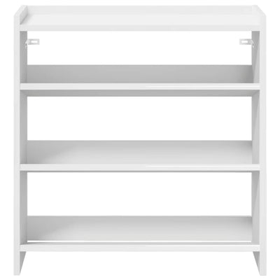 Modern 9 Pair 23" Wooden Shoe Rack With 3-Tiers