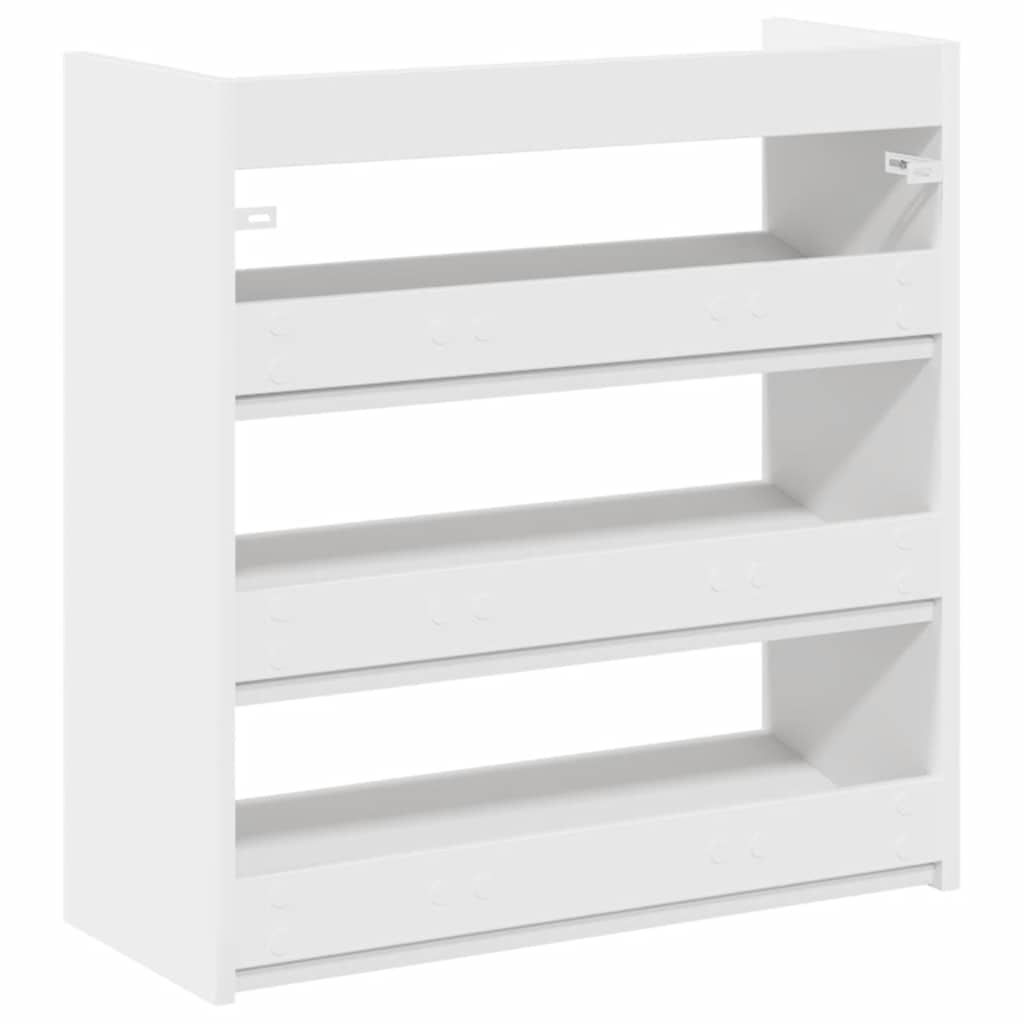 Modern 9 Pair 23" Wooden Shoe Rack With 3-Tiers