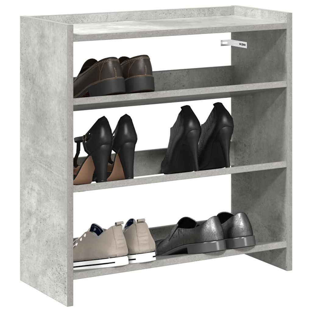 Modern 9 Pair 23" Wooden Shoe Rack With 3-Tiers