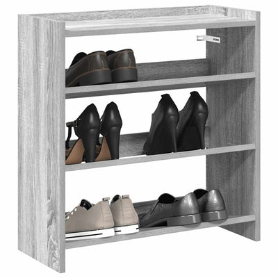 Modern 9 Pair 23" Wooden Shoe Rack With 3-Tiers