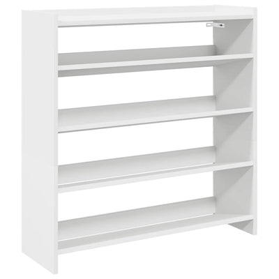 Modern 15 Pair 23" Oak Shoe Rack With 4-Tiers