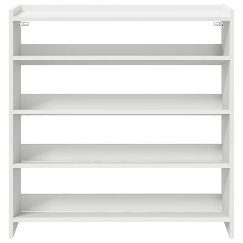 Modern 15 Pair 23" Oak Shoe Rack With 4-Tiers