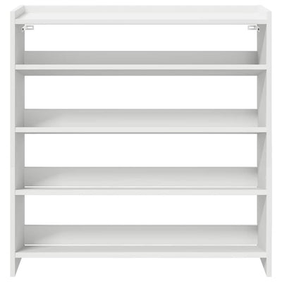 Modern 15 Pair 23" Oak Shoe Rack With 4-Tiers