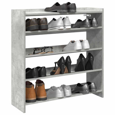 Modern 15 Pair 23" Oak Shoe Rack With 4-Tiers