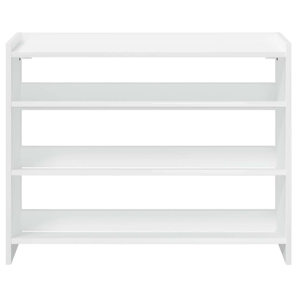 Modern 12 Pair 23" Oak Shoe Rack With 3-Tiers
