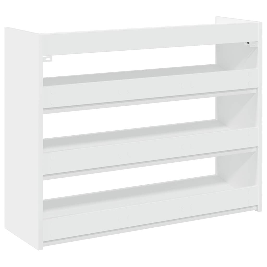 Modern 12 Pair 23" Oak Shoe Rack With 3-Tiers