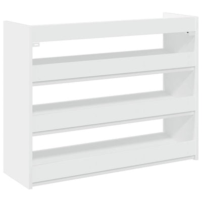 Modern 12 Pair 23" Oak Shoe Rack With 3-Tiers