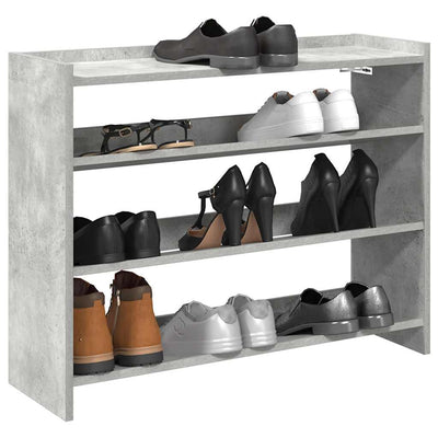 Modern 12 Pair 23" Oak Shoe Rack With 3-Tiers