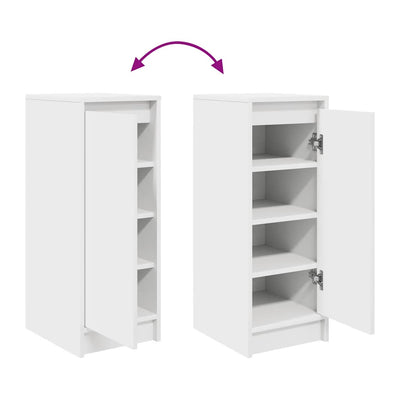 Shoe Cabinet Warm-toned Wood Medium Height 1 Compartment