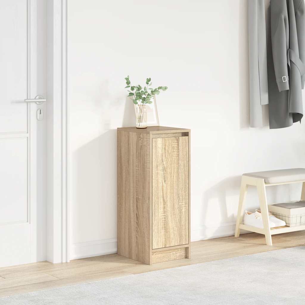 Shoe Cabinet Warm-toned Wood Medium Height 1 Compartment