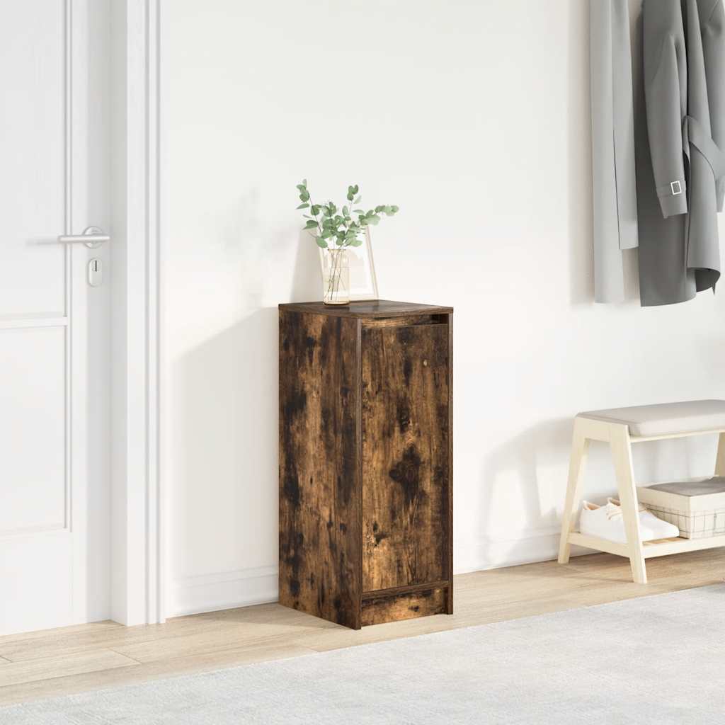 Shoe Cabinet Warm-toned Wood Medium Height 1 Compartment