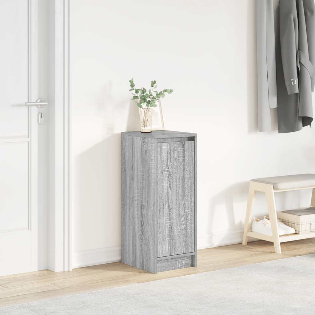 Shoe Cabinet Warm-toned Wood Medium Height 1 Compartment