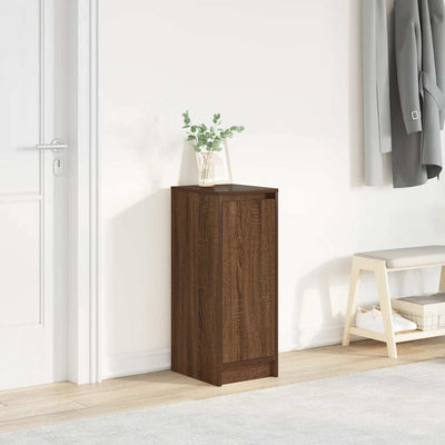 Shoe Cabinet Warm-toned Wood Medium Height 1 Compartment