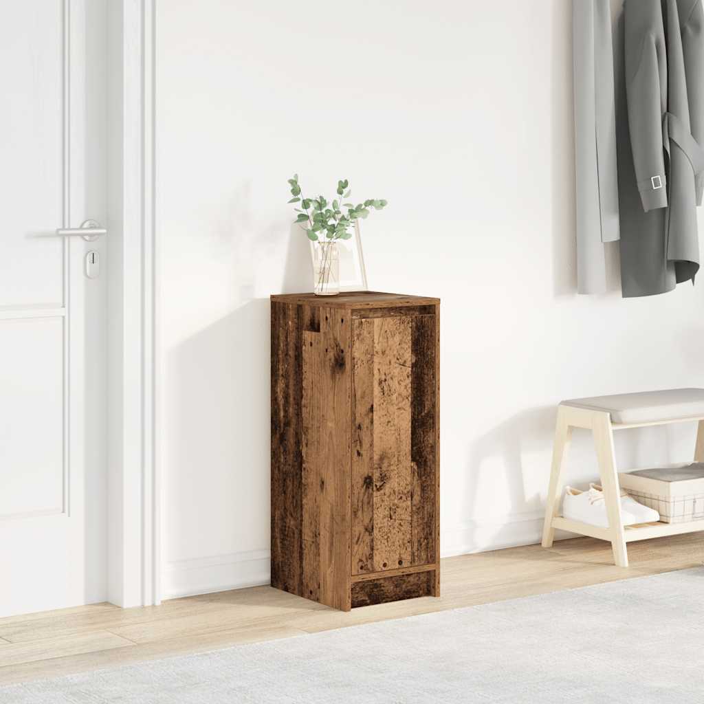 Shoe Cabinet Warm-toned Wood Medium Height 1 Compartment