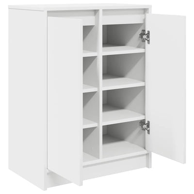 Shoe Rack Black Wood 6 Compartments Tall & Skinny